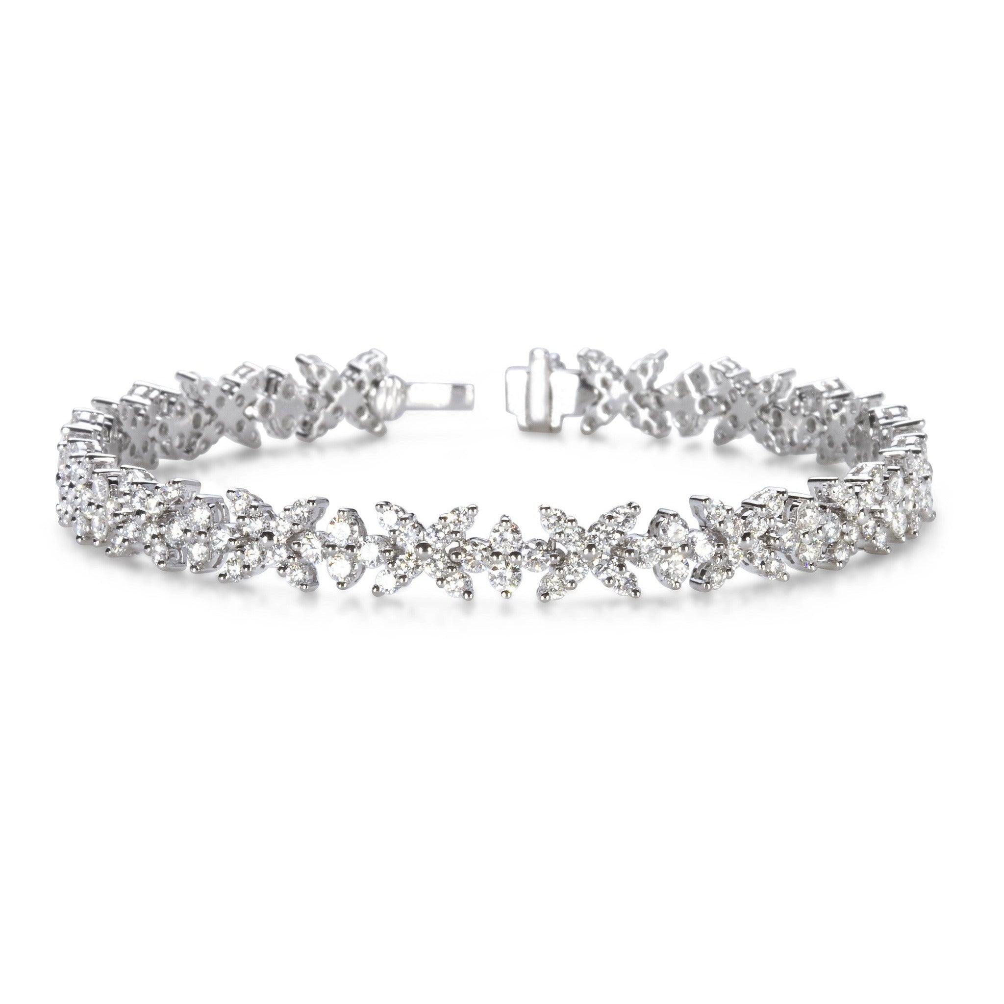 5.8 CTTW Diamond Flower Bracelet – ISAAC WESTMAN®
