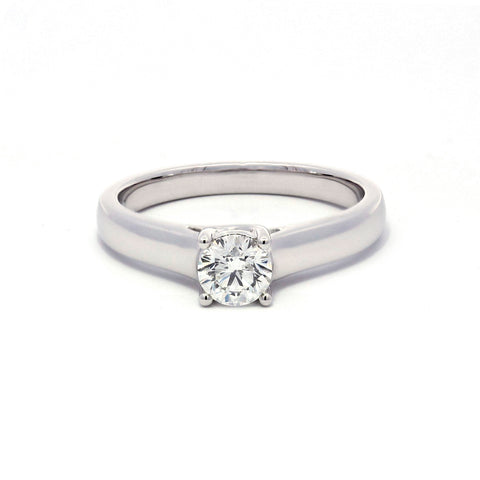 Platinum Round Brilliant Solitaire Engagement Ring Platinum Round Brilliant Solitaire Engagement Ring