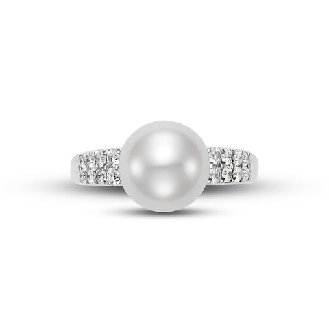 FRESHWATER PEARL & DIAMOND RING FRESHWATER PEARL & DIAMOND RING