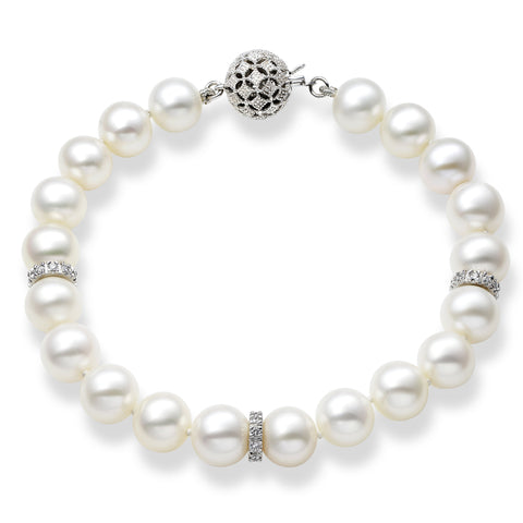 DIAMOND & PEARL BRACELET DIAMOND & PEARL BRACELET