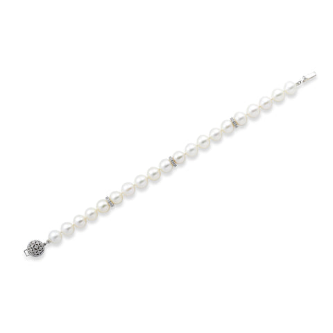 DIAMOND & PEARL BRACELET DIAMOND & PEARL BRACELET