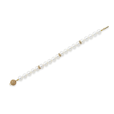 DIAMOND & PEARL BRACELET DIAMOND & PEARL BRACELET