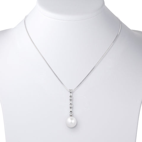 DIAMOND & FRESHWATER PEARL PENDANT DIAMOND & FRESHWATER PEARL PENDANT