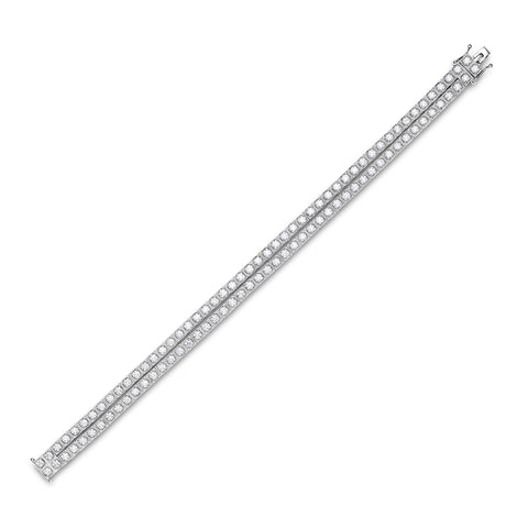 Two Row Diamond Bracelet 6.6 CTTW - Isaac Westman - 3 Two Row Diamond Bracelet 6.6 CTTW - Isaac Westman - 3