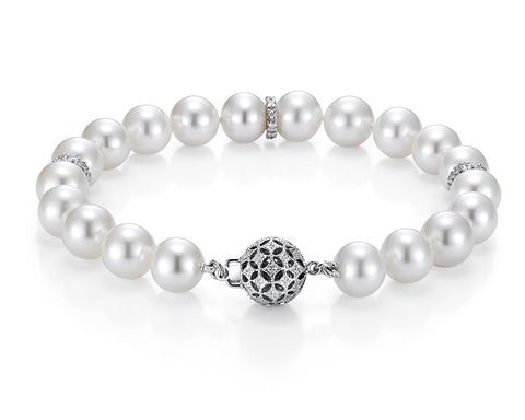 DIAMOND & PEARL BRACELET DIAMOND & PEARL BRACELET