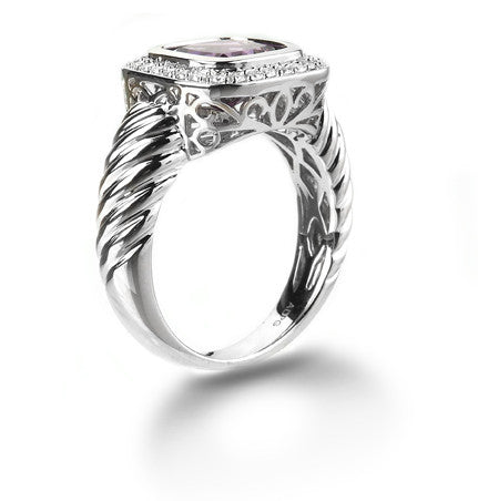 Amethyst & Diamond Ring Amethyst & Diamond Ring