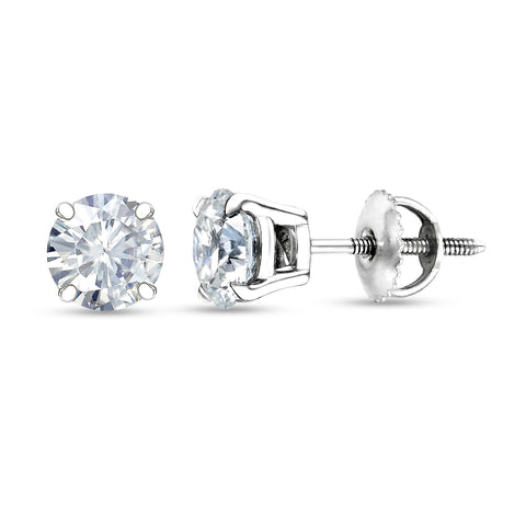 Round Brilliant Diamond Stud Earrings Round Brilliant Diamond Stud Earrings