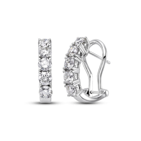 3.0 CTW DIAMOND HUGGIE EARRINGS 3.0 CTW DIAMOND HUGGIE EARRINGS