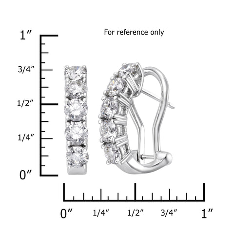 3.0 CTW DIAMOND HUGGIE EARRINGS 3.0 CTW DIAMOND HUGGIE EARRINGS