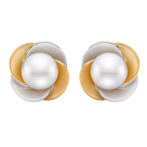 Freshwater Pearl Flower Earrings Freshwater Pearl Flower Earrings