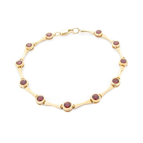 Garnet Gold Bracelet Garnet Gold Bracelet