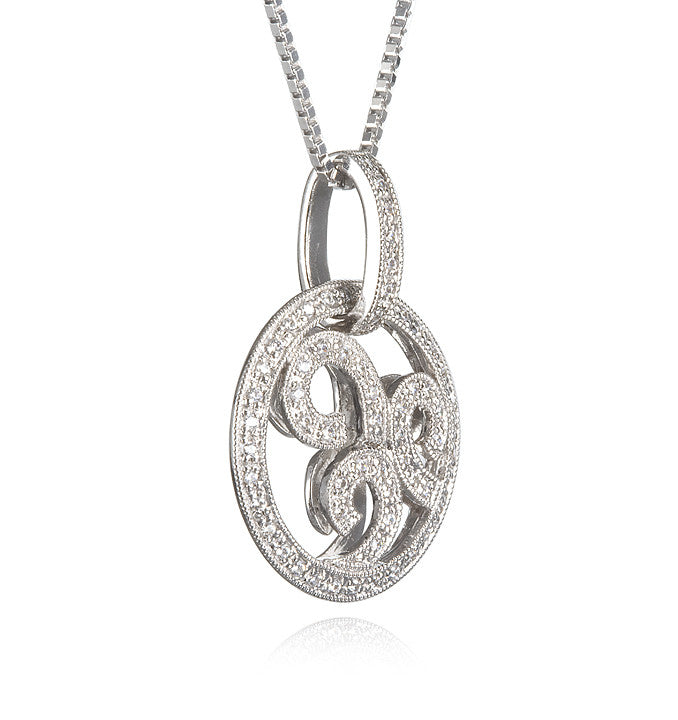 Diamond Circle Pendant - Isaac Westman - 2 Diamond Circle Pendant - Isaac Westman - 2