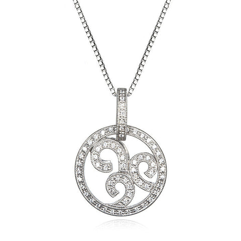 Diamond Circle Pendant - Isaac Westman - 1 Diamond Circle Pendant - Isaac Westman - 1