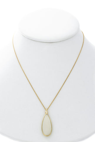 Yellow Gold Moonstone Pendant - Isaac Westman - 3 Yellow Gold Moonstone Pendant - Isaac Westman - 3
