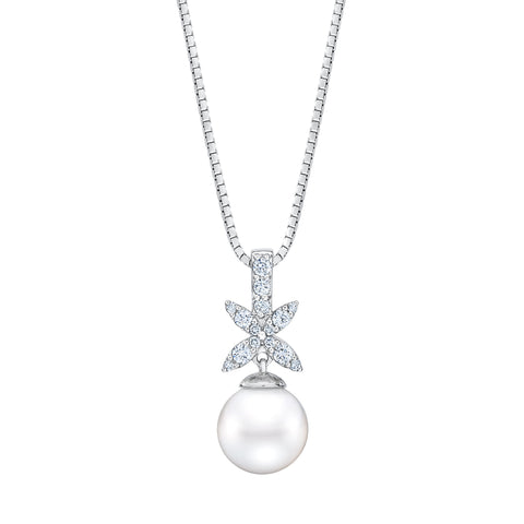 Diamond & Freshwater Pearl Pendant Diamond & Freshwater Pearl Pendant