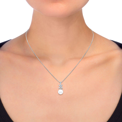 Diamond & Freshwater Pearl Pendant Diamond & Freshwater Pearl Pendant