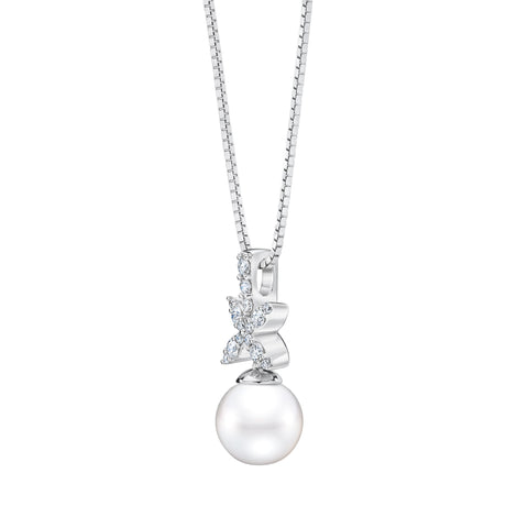 Diamond & Freshwater Pearl Pendant Diamond & Freshwater Pearl Pendant