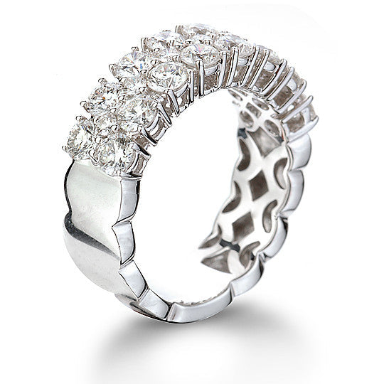 Triple Row Diamond Ring 2.45Ct - Isaac Westman - 4 Triple Row Diamond Ring 2.45Ct - Isaac Westman - 4