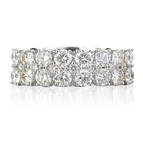 Triple Row Diamond Ring 2.45Ct - Isaac Westman - 3 Triple Row Diamond Ring 2.45Ct - Isaac Westman - 3