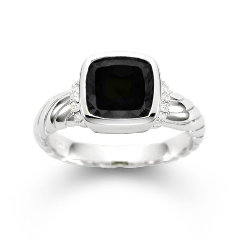 Black Onyx & Diamond Ring Black Onyx & Diamond Ring
