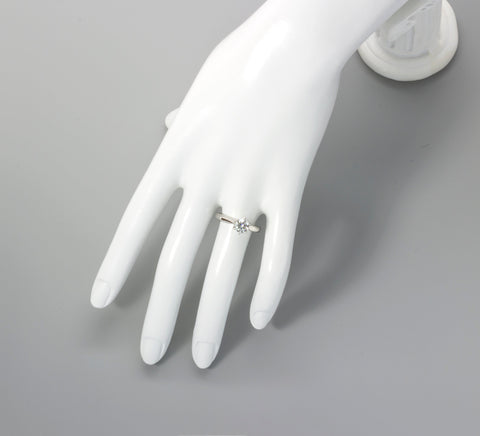1ct Solitaire Diamond Six-Prong Platinum Engagement Ring 1ct Solitaire Diamond Six-Prong Platinum Engagement Ring