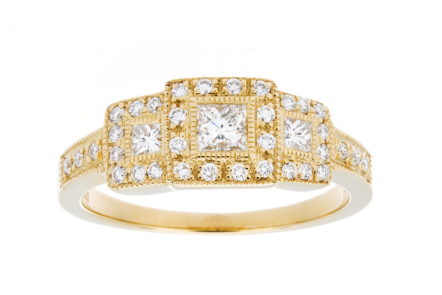 Triple Square Diamond Ring - Isaac Westman - 1 Triple Square Diamond Ring - Isaac Westman - 1