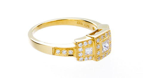 Triple Square Diamond Ring - Isaac Westman - 2 Triple Square Diamond Ring - Isaac Westman - 2
