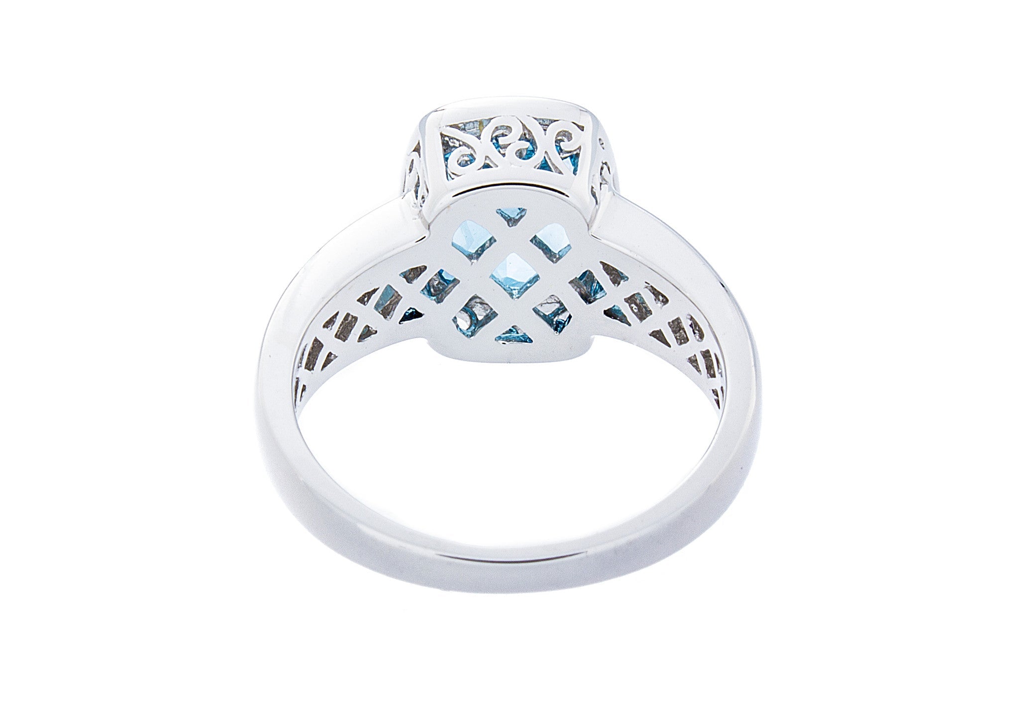 Blue Topaz Gold Ring - Isaac Westman - 3 Blue Topaz Gold Ring - Isaac Westman - 3