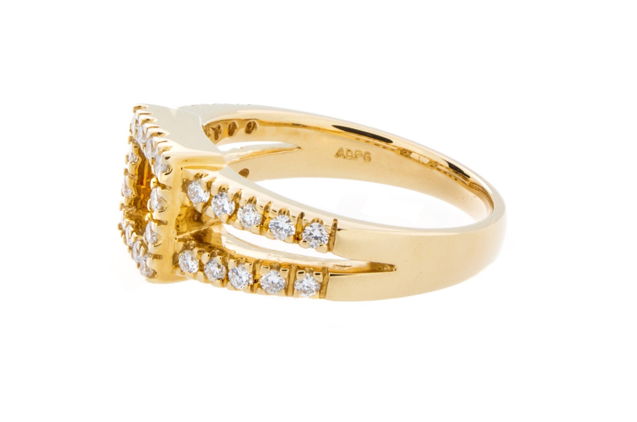 Square Shaped Diamond Ring, Size 7 - Isaac Westman - 3 Square Shaped Diamond Ring, Size 7 - Isaac Westman - 3