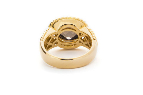 Smoky Quartz Gold Ring - Isaac Westman - 3 Smoky Quartz Gold Ring - Isaac Westman - 3