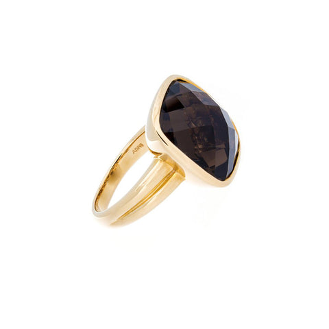Smoky Quartz 14K Yellow Gold Ring Smoky Quartz 14K Yellow Gold Ring