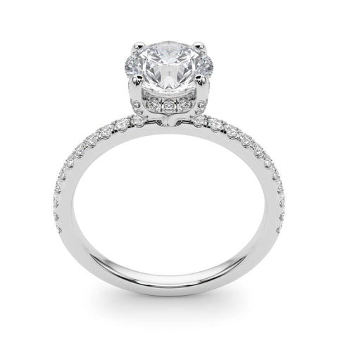 Diamond Engagement Ring With Hidden Halo