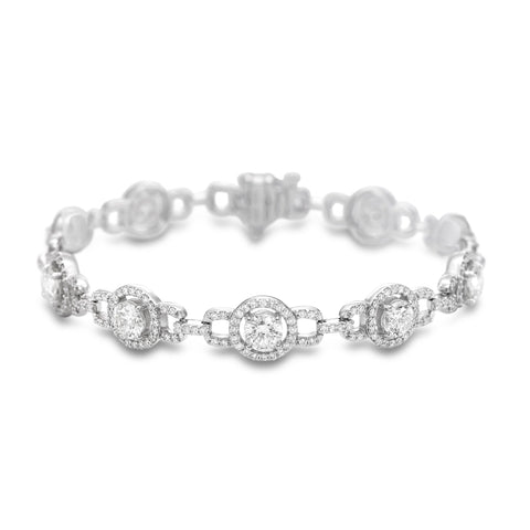 Diamond bracelet with sparkling 7.0 carats from ISAAC WESTMAN®, featuring intricate design and high-quality craftsmanship.