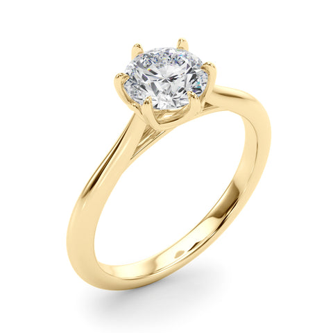 6 Prong Solitaire Diamond Engagement Ring