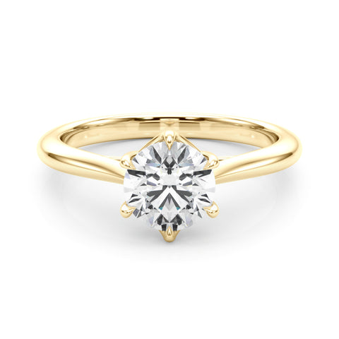 6 Prong Solitaire Diamond Engagement Ring