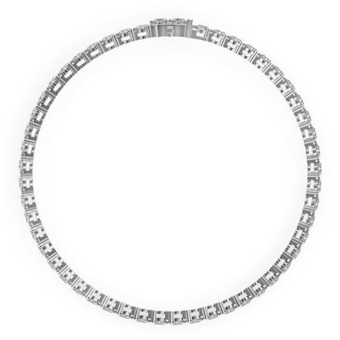 5 Ctw Diamond Tennis Bracelet - Three Prong