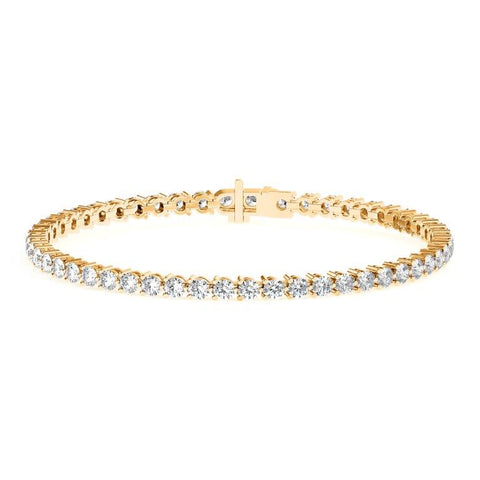 5 Ctw Diamond Tennis Bracelet - Three Prong