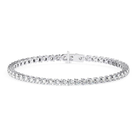 5 Ctw Diamond Tennis Bracelet - Three Prong