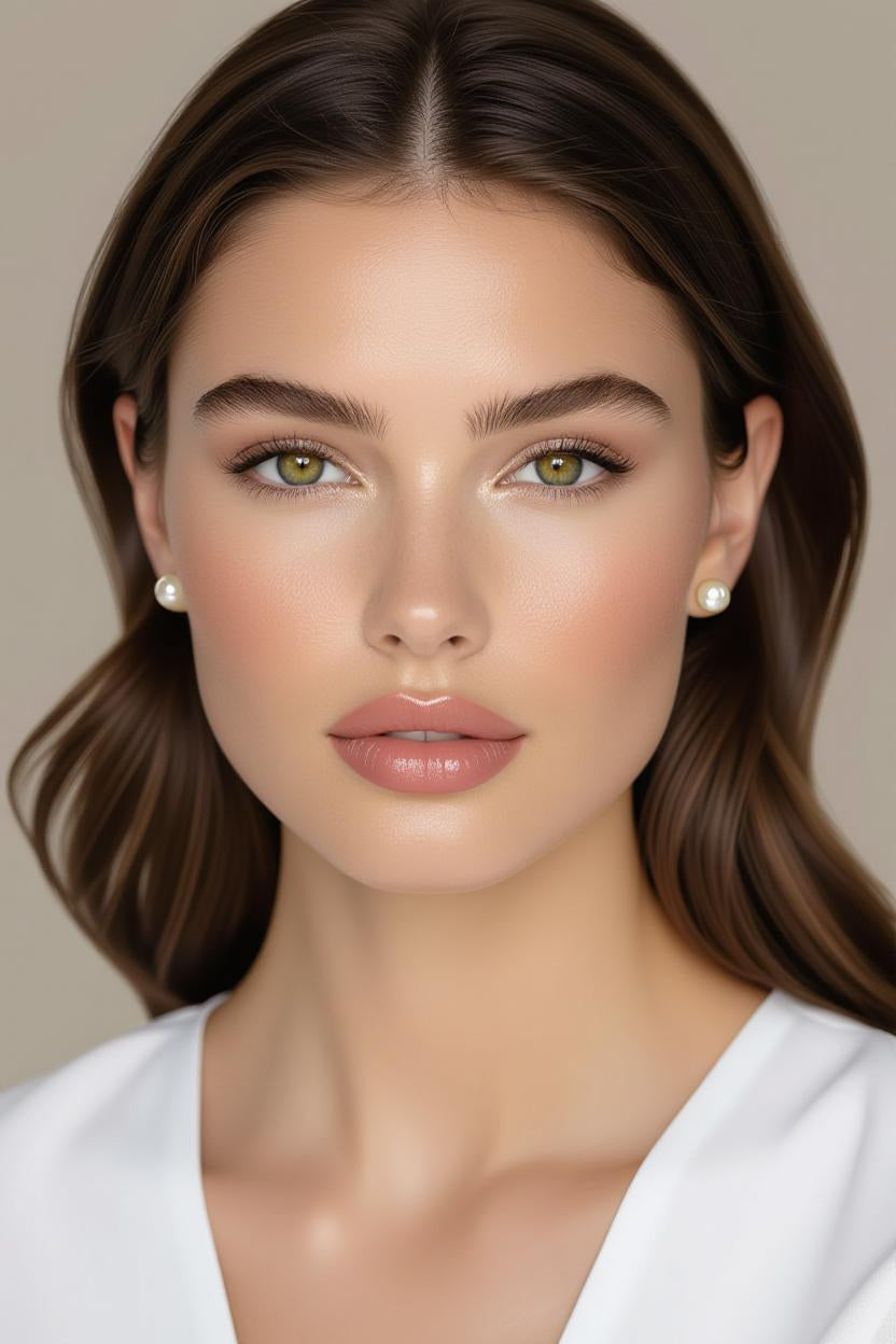 ISAAC WESTMAN model wearing pearl earrings against a neutral background