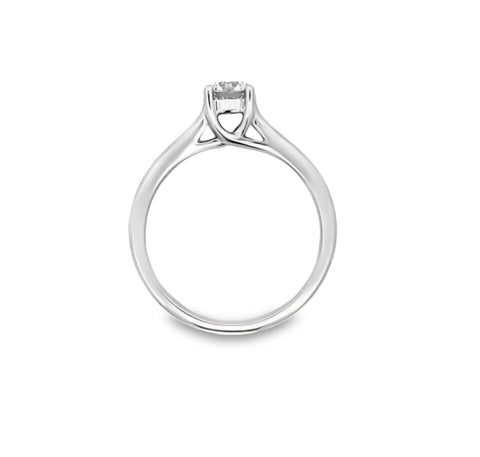 Platinum Round Brilliant Solitaire Engagement Ring