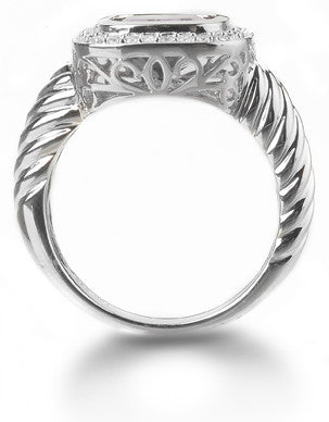 Amethyst & Diamond Ring