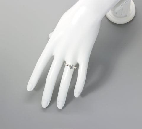 1ct Solitaire Diamond Six-Prong Platinum Engagement Ring